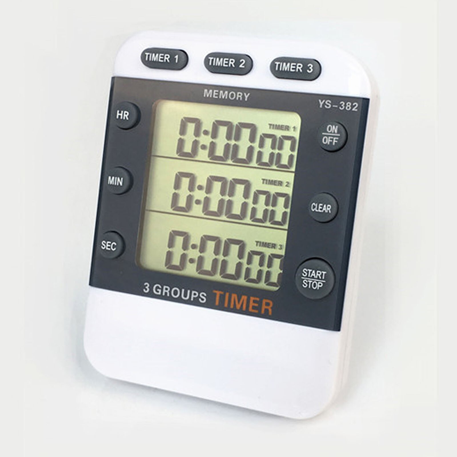 Cooking Timer Three-channel Timer Digital Alarm Clock Count Up And Down Large Screen Clear Display LCD Display Digital Timer