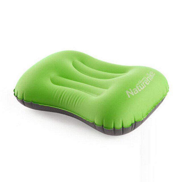 Naturehike tpu polyester folde bærbar oppustelig luftpude hals pude talje pads til camping rejse hvile fly flyvning: Grøn