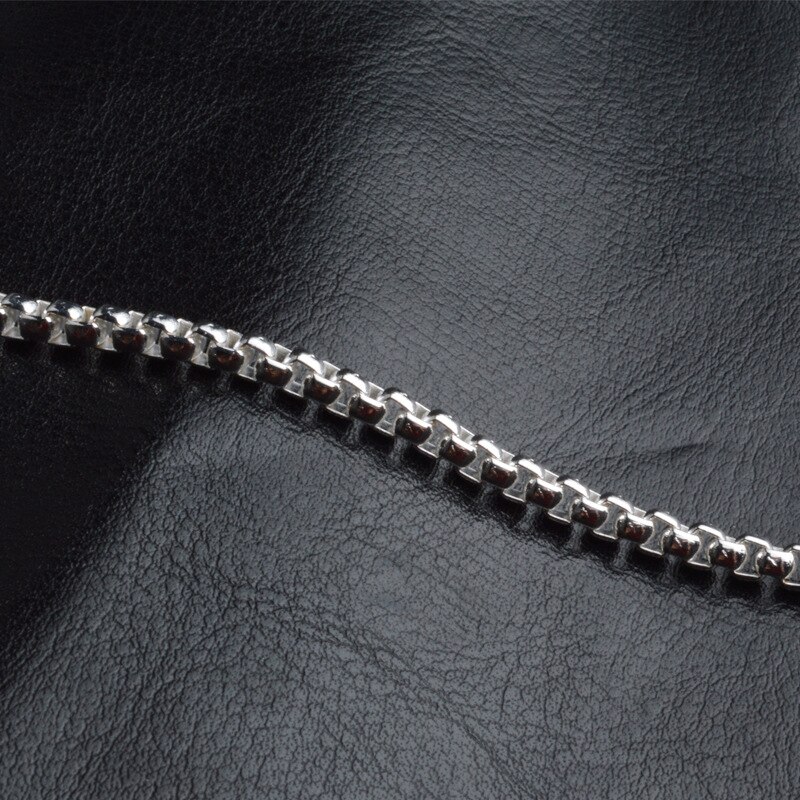 Gioielli da donna in argento Sterling 925 con cinturino a catena da 5mm