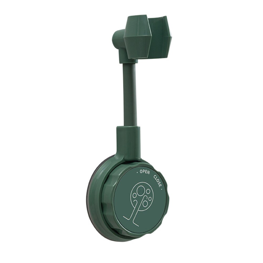 Soporte de pared para cabezal de ducha, estante de soporte sin perforaciones, 360 grados, accesorios de baño: Dark Green
