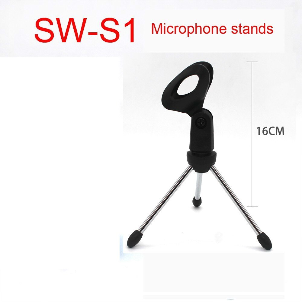 WS 858 Wireless Microphone Karaoke Condenser Mic Wtih Bag Bluetooth Stand Radio Mikrofon Studio Recording Mic WS858: a stands only