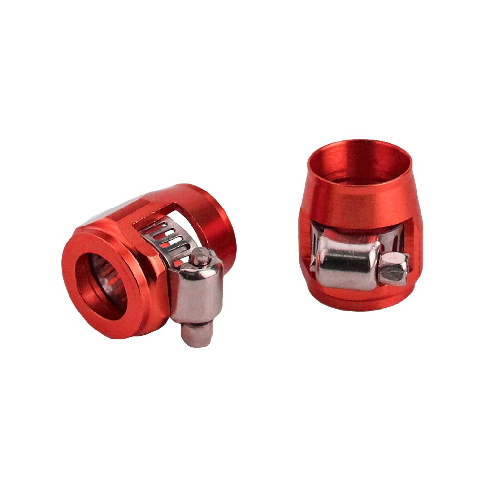 Cnspeed 1 batch 2 =  an8 klemme 3/8 &quot;&quot; petroleumsbrenselrørskjøt vannbehandler slangeklemme trimmer id sekskant : 17.75 mm yc100820: Rød