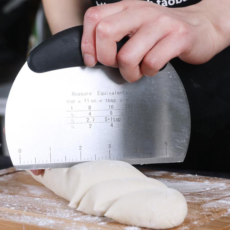 1pc diy bagning forsyninger barbering cutter skala cutters pizza dej skraber brød separator mel wienerbrød kage værktøj rustfrit stål