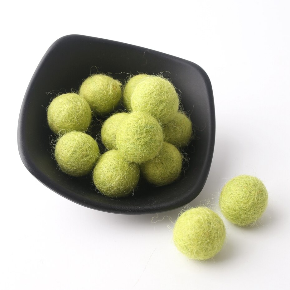 10pc/ settiä 20mm pyöreää villahuopapalloa villa pom pom helmiä 18 väriä tee-se-itse askartelu flocking pallo villapallot korut tehdä sormus helistin