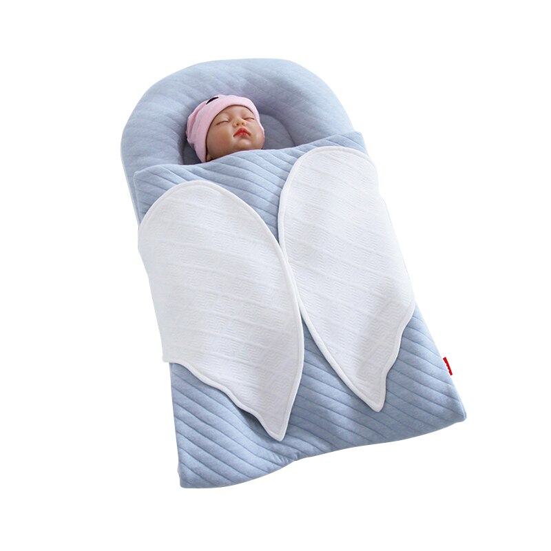 neugeboren Baby Flügel Nest Bett mit Decke Startseite tragbar Baby Wiege Stoßstange geboren Schlafen Korb Babynest Bettzeug Pflege: J