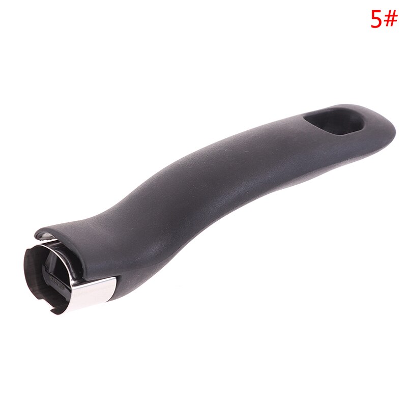 Cabo de panela ergonômico para uso doméstico, longo, anti escaldante, universal, acessórios de cozinha, substituição, removível, baquelite: E