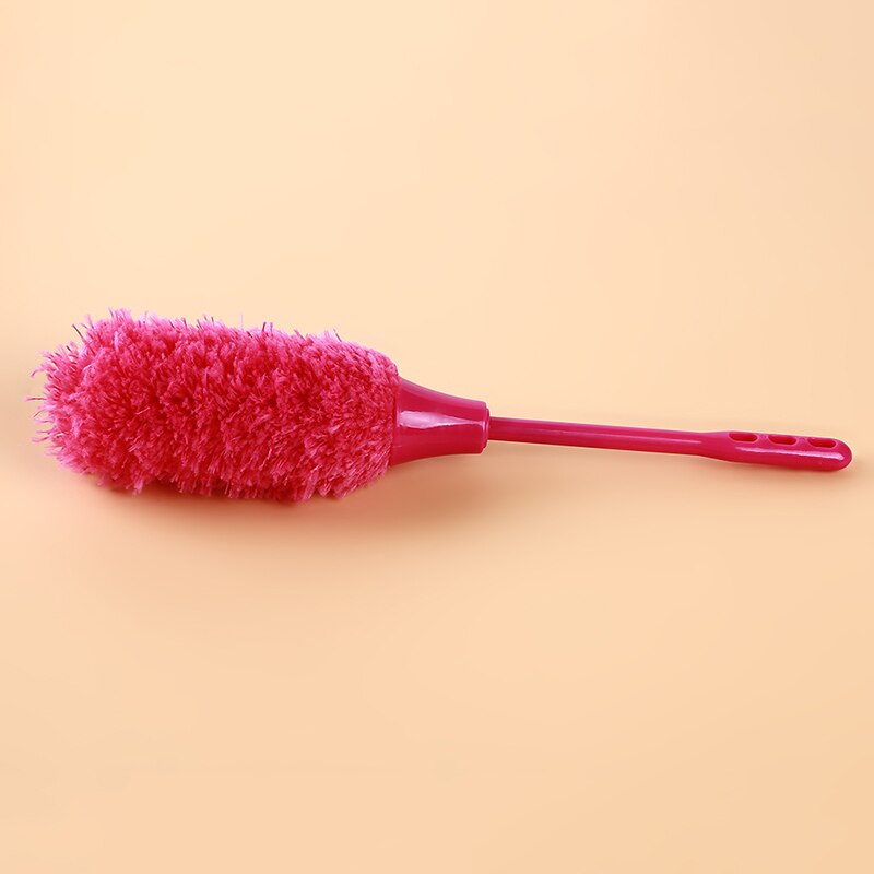 Microfiber Duster Brush Extendable Hand Dust Cleaner Anti Dusting Brush Home Air-condition Car Furniture Cleaning Tool: pink