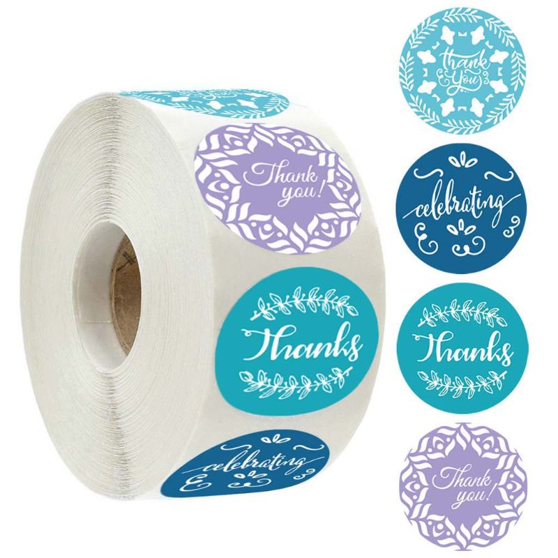 500pcs Round Thank You Stickers Scrapbooking DIY Seal Labels Wedding Party Package Stationery Invitations Sticker: 6