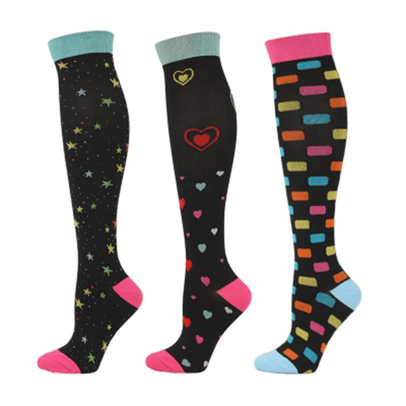 Men Women Nurse Basketball Riding Outdoor Long Tube Compression Socks Sports Running Fitness Socks Natural Hiking Ciclismo