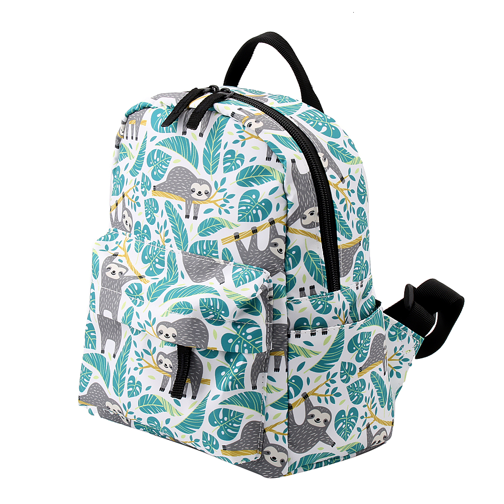 Deanfun Mini sac à dos 3D imprimé paresseux sac à bandoulière mignon Shopping sac à dos femmes petits sacs pour adolescentes DMNSB-6