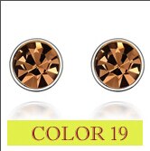 Joyme Sieraden Verzilverd Ronde Aaa Zirkoon Stud Oorbellen Voor Vrouwen Goedkope Sieraden Accessoires: Color 19