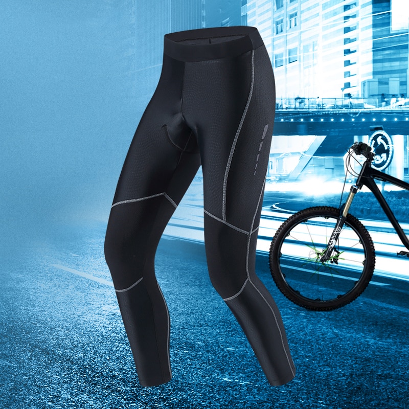 Santic – pantalon de cyclisme pour hommes, Pro Fit Coolmax 4D Pad, antichocs, réfléchissant, anti-boulochage, vêtements de vélo