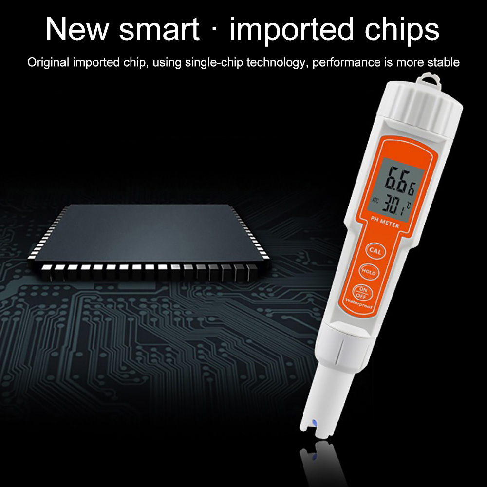 Digital PH Water Tester Hand-held PH Meter Display Waterproof Aquarium Fish Tank Water PH Tester