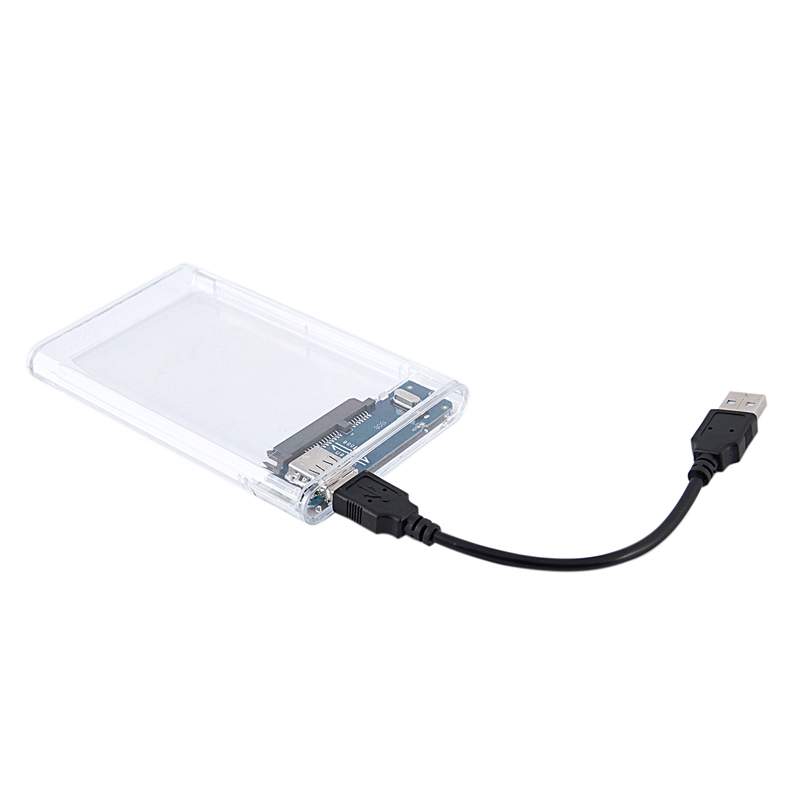 Extern hårddiskhölje usb 2.0 to sata ssd och hdd-fodral stöd 4tb 2.5-- tums enhetskompatibel klar hölje diskfodral h