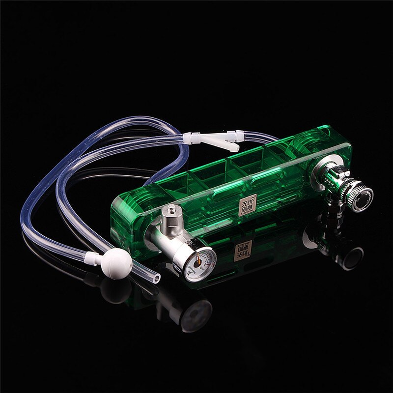 Diy Co2 Diffuser D501 Kit Planted Aquarium Co2 Diffuser Needle Valve Pressure Gauge Generator Green