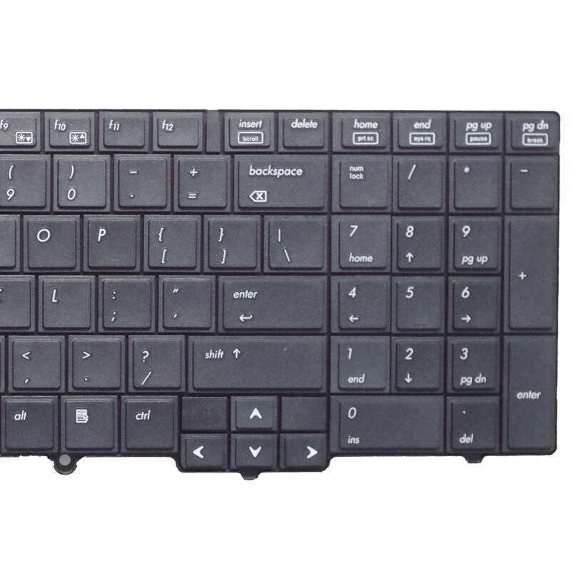 Teclado de ordenador portátil de EE. UU. Para HP Probook 6540B 6545B 6550B 6555B 6540 6545, teclado en inglés