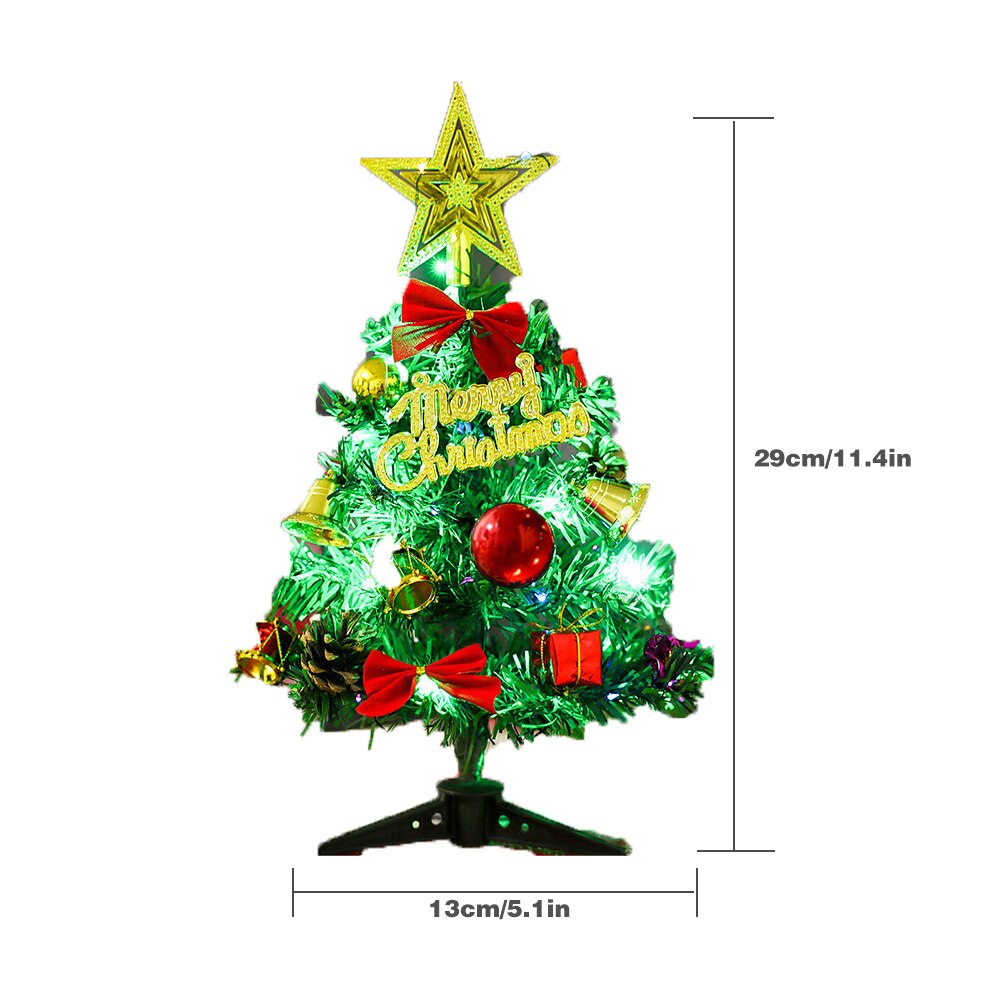 30Cm Mini Kerstboom Ornament Tafel Kerstboom Decoratie Kerst Decoraties Voor Thuis Bureau Jaar