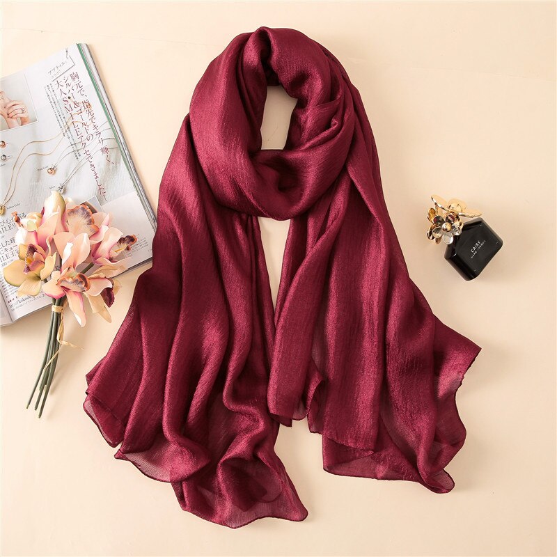 Women Bolero Long Shrugs For Wedding Party Dress Cape Lady Scarf Bridal Bridesmaids Evening Shawls And Wraps: Wine Red