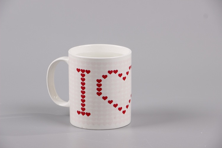 I Love U Magic Mokken Temperatuur Veranderende Cup Kleur Veranderende Kameleon Mokken Warmtegevoelige Cup Koffie Thee Melk Mok