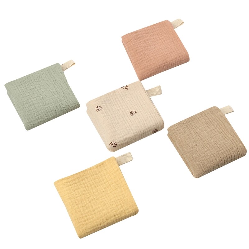 5 Pcs Towel Baby Facecloth Bath Towel Handkerchief Cotton Burp Cloth Soft Absorbent Gauze Washcloth: 11