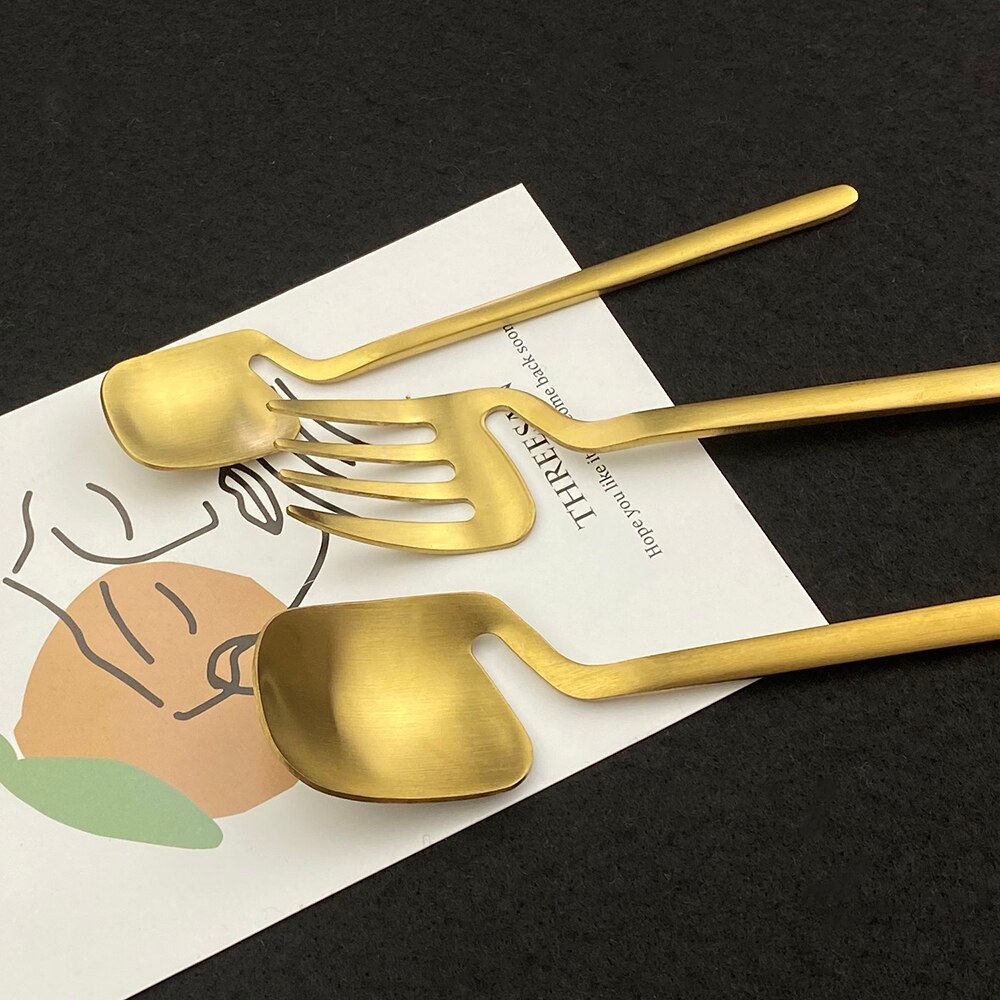 matt måke 4 stk bestikksett middagsservise festgaffel skjeknivsett vestlig restaurant 304 servise i rustfritt stål bestikksett
