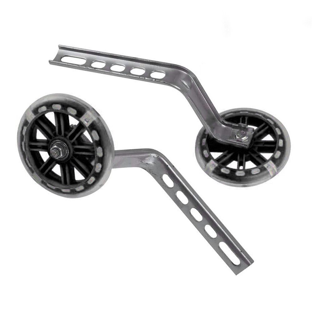 1 Pair 12-20" Children Bicycle Training Wheels Bicycle stabilisers Kids Bike Training Wheel Kids Bike Side Wheel Cycling parts: White