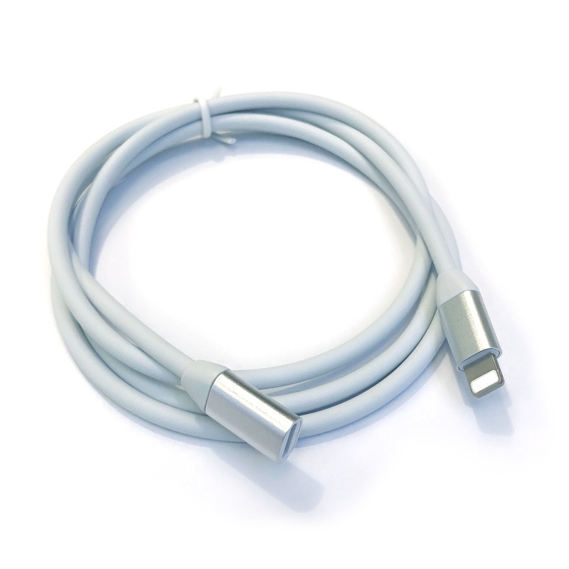 Lightning Verlengkabel voor iPhone 11 Pro Max, Xs Max, Xr, 8/8 Plus/7, iPad Air, iPad Mini 8pin Video Audio Data Snel Opladen
