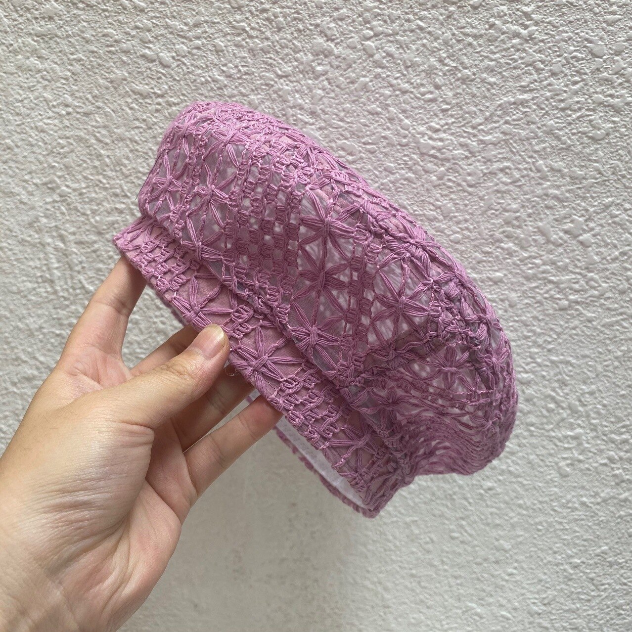 Béret en tricot de couleur unie pour femmes, chapeau pour dames, béret d&#39;artiste français, chapeaux de printemps décontracté et fin en coton pour femmes, bonnet d&#39;été: Violet
