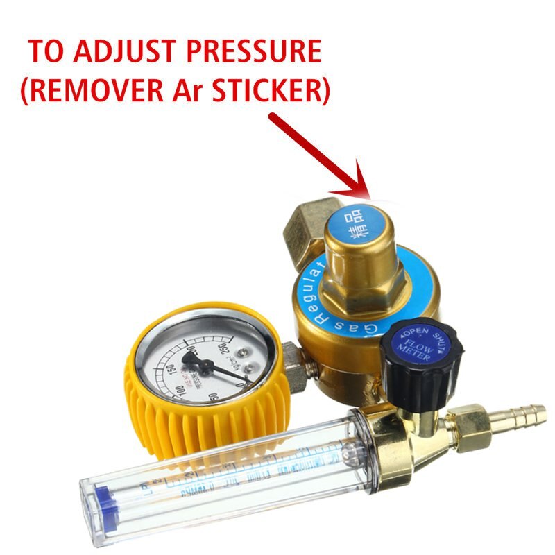Argon CO2 jauge régulateur de pression Mig Tig flux compteur contrôle gaz Tube unique bulle compteur Aquarium flux