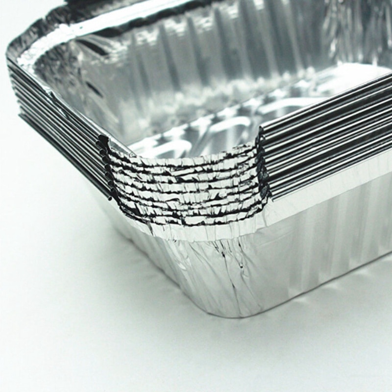 10pcs Disposable BBQ Drip Pans Aluminum Foil Grease Drip Pans Recyclable Grill Catch Tray For Weber Outdoor Supplies