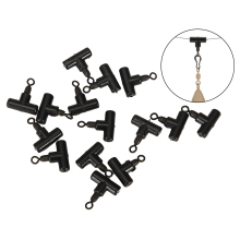10/15pcs Carp Fishing Rolling Swivel Zip Sliders Swivels Rigs Connect Line Slide For Marker Float Set Up T-Swivel Beads Pesca