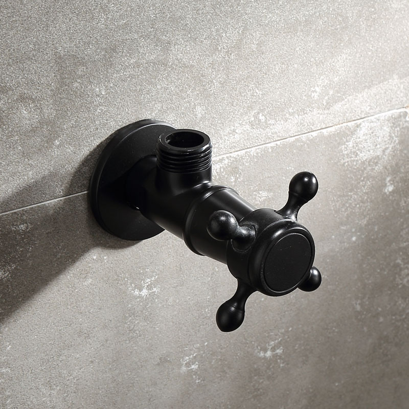 Schwarz Durcheinander Dreieck Ventil Wasser Kontrolle Ventil Schlecht Wasserhahn Wasser Ventil 1/2*1/2 Durcheinander Winkel ventile 2 aufträge