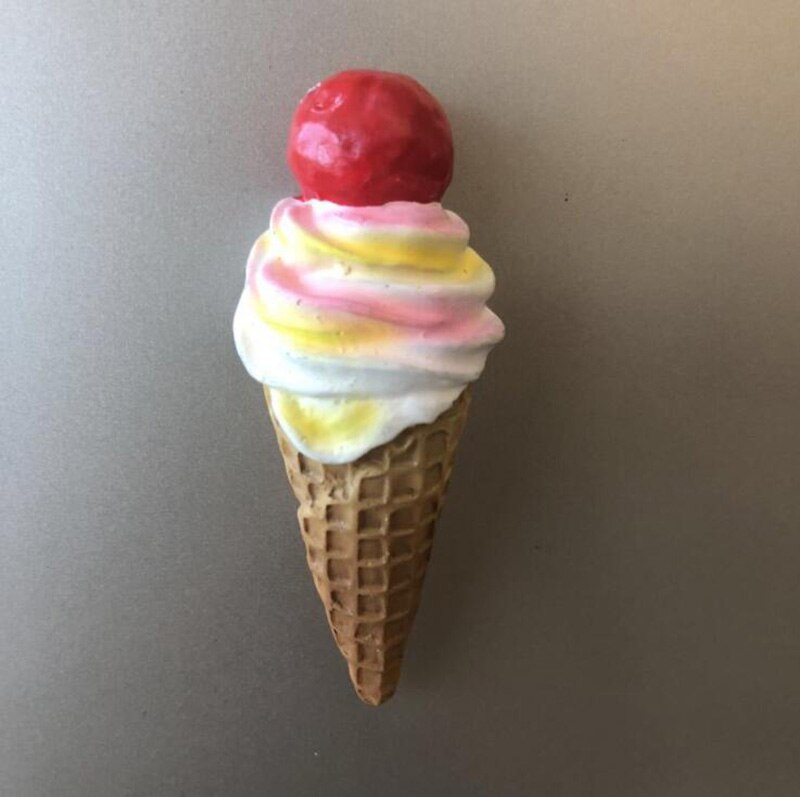 Creatieve Koelkast Stickers Kinderen Ijs Driedimensionale Hars Koelkast Magneet Koelkast Decoratie: Ice cream 7