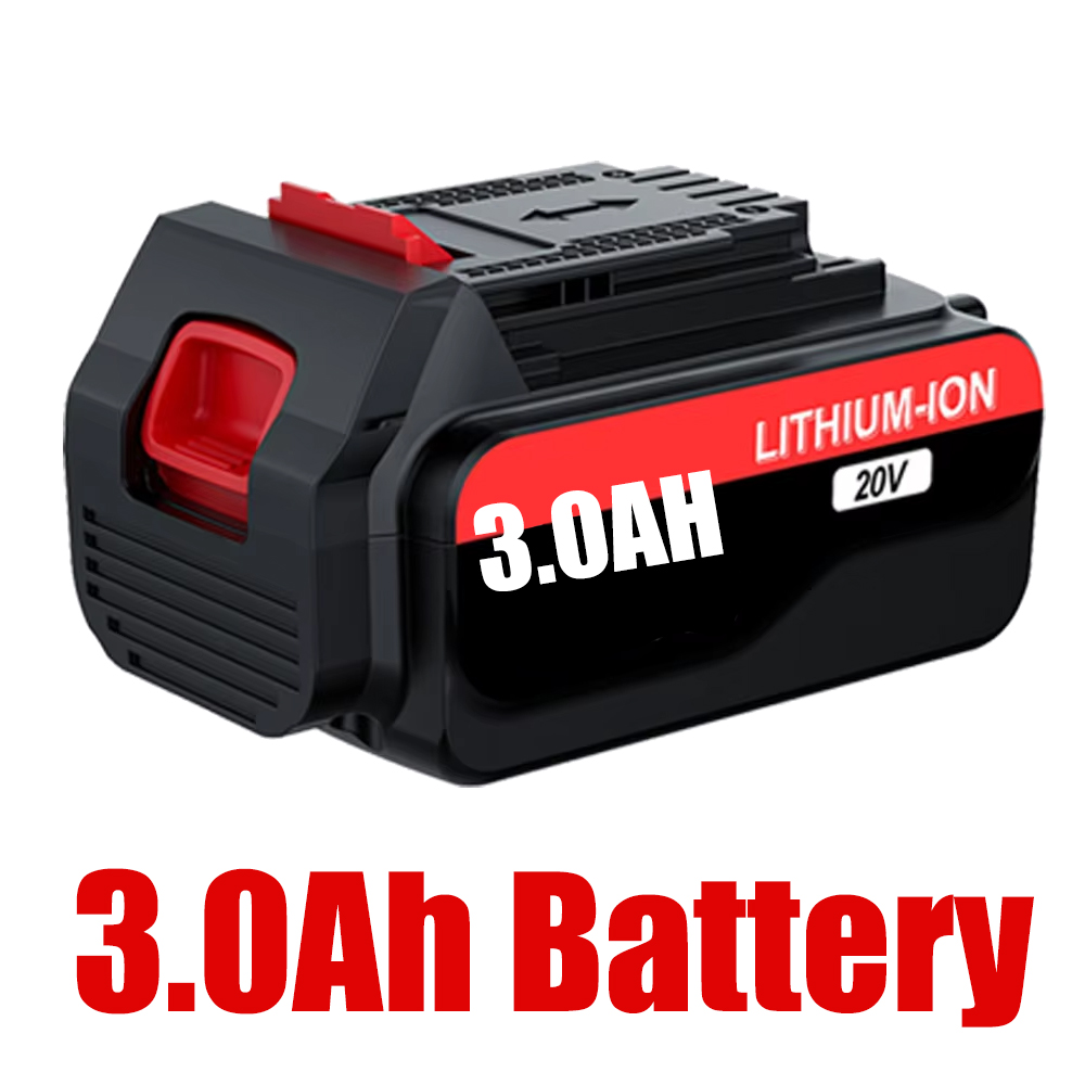 per Nero decker LBXR20 Batteria al litio 20V 8.0/3.0ah LBXR20 LB20 LBX20 LBXR2020 LB2X4020-OPE Utensili elettrici e caricabatteria: Grigio