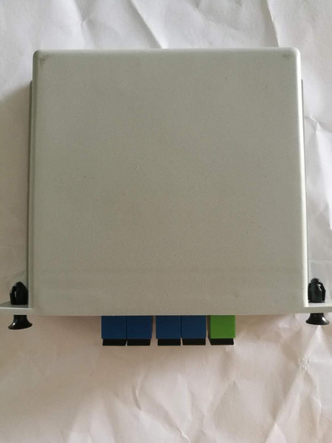10 pces sc/upc plc 1x4 divisor de fibra óptica caixa 1x4 plc divisor de fibra ftth plc