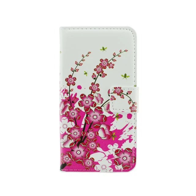 Bloem Lederen Portemonnee Gevallen Voor Lg K10 Lte 4G K430 K430ds K430y K420n K410 Telefoon Case Fundas Back Cover shell Kaarthouder Coque: meihua