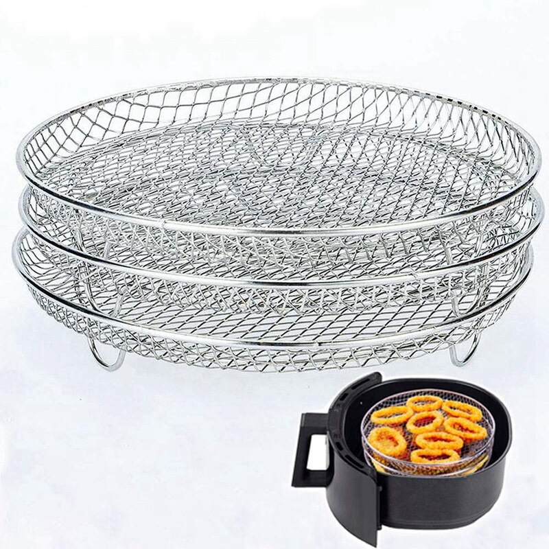 Air Fryer Accessories Three Stackable Racks for Gowise Phillips USA Cozyna Ninja Air Fryer,Air Fryer Rack