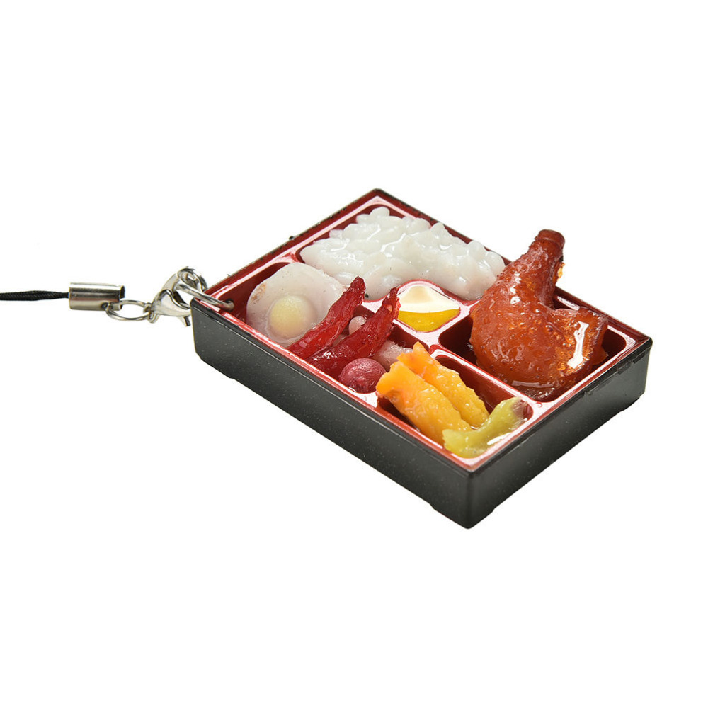 JINHF Kunststoff Simulation Sushi Keychain praktisch Gurt Schlüsselband Schlüssel Kette