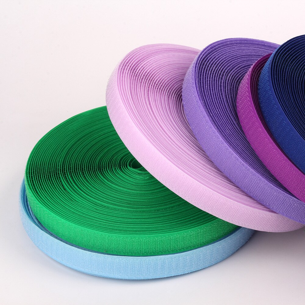 24 Kleuren Blend Klittenband Sluiting Klittenbandsluiting Tape Nylon Sticker Klittenbandsluitingen Lijm Met Voor Diy 20Mm