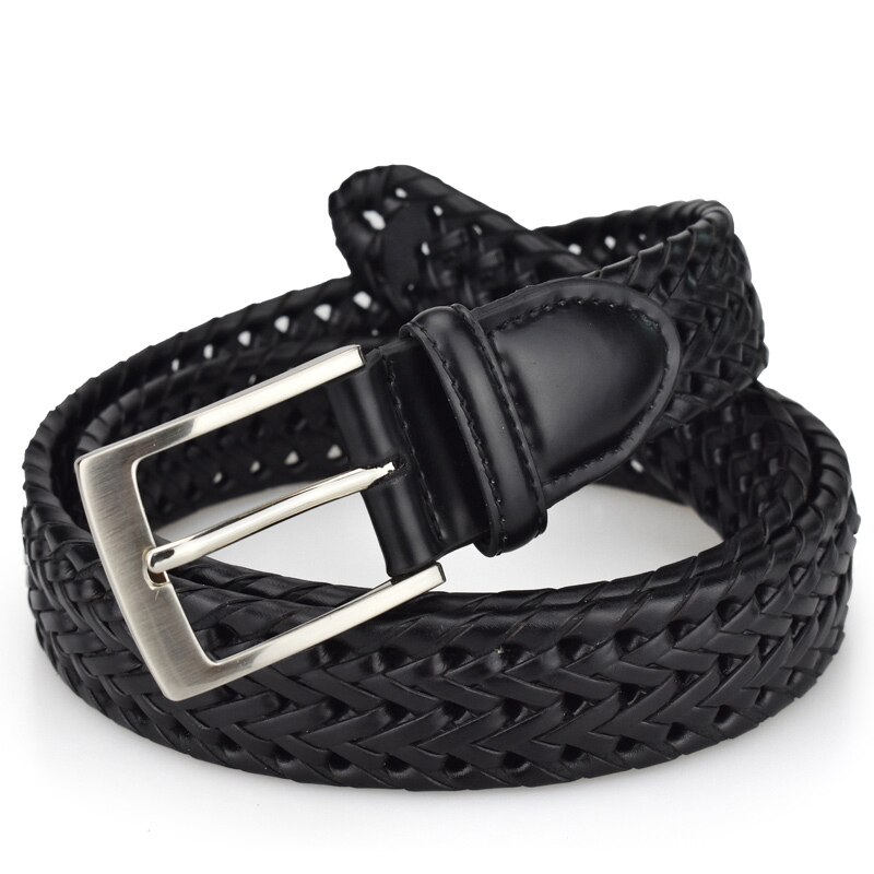 Heren leren riem met gesp, verstelbare riem, luxe vrijetijdsriemen met metalen gesp voor heren, herenriemen