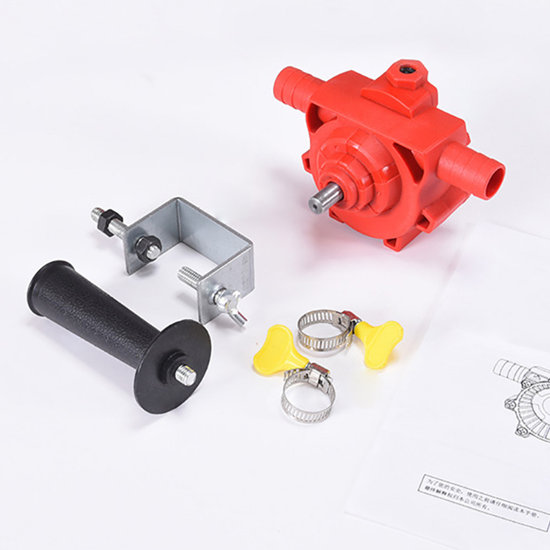 Elektrisk boremaskinepumpe selvansugende transportpumper olievæskevandspumpe bærbar rund skaft bærbar nem installationspumpe