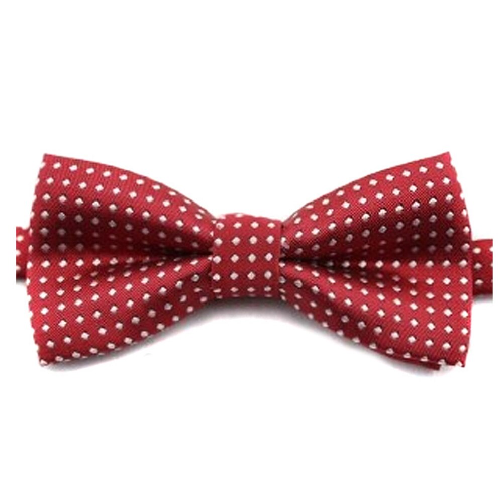 Mignon à pois noeud papillon pour Cool enfants garçons maigre papillon noeud papillon smoking cou cravates pour fête Pet Show cravate Corbatas: Vin rouge