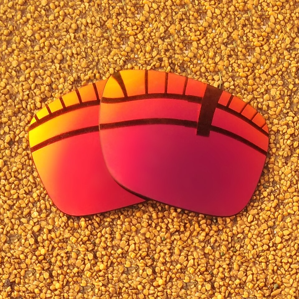 PAZZERBY Múltiplas Opções de Cores de Lentes de Reposição para óculos Oakley--Holbrook Polarizada OO9102 Quadro: Orange Red