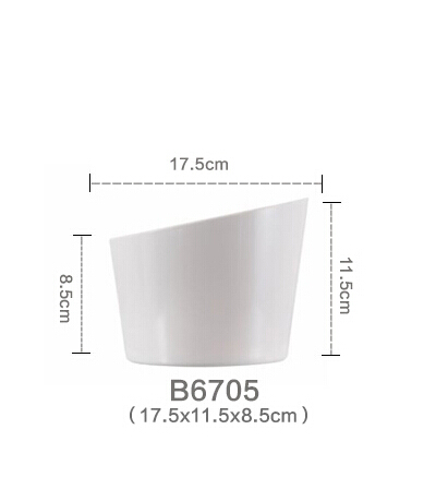 flower shaped melamine white big bowl small sauce dish rice bowl 3 sizes for option: B6705