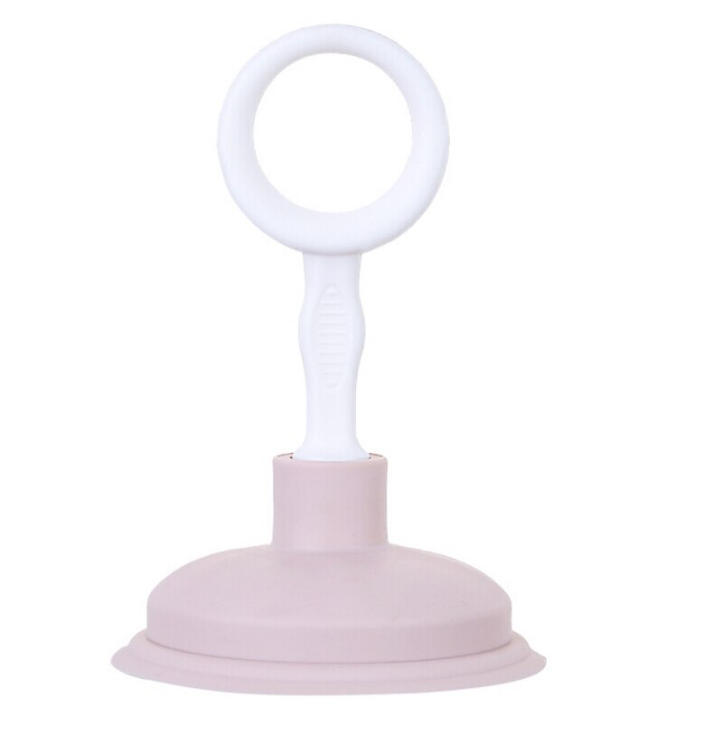 Drenaje de fregadero de cocina tubería de succión de la piel a través de la herramienta de alcantarillado para tapar el cabello para limpiar el cono de la piel: Pink