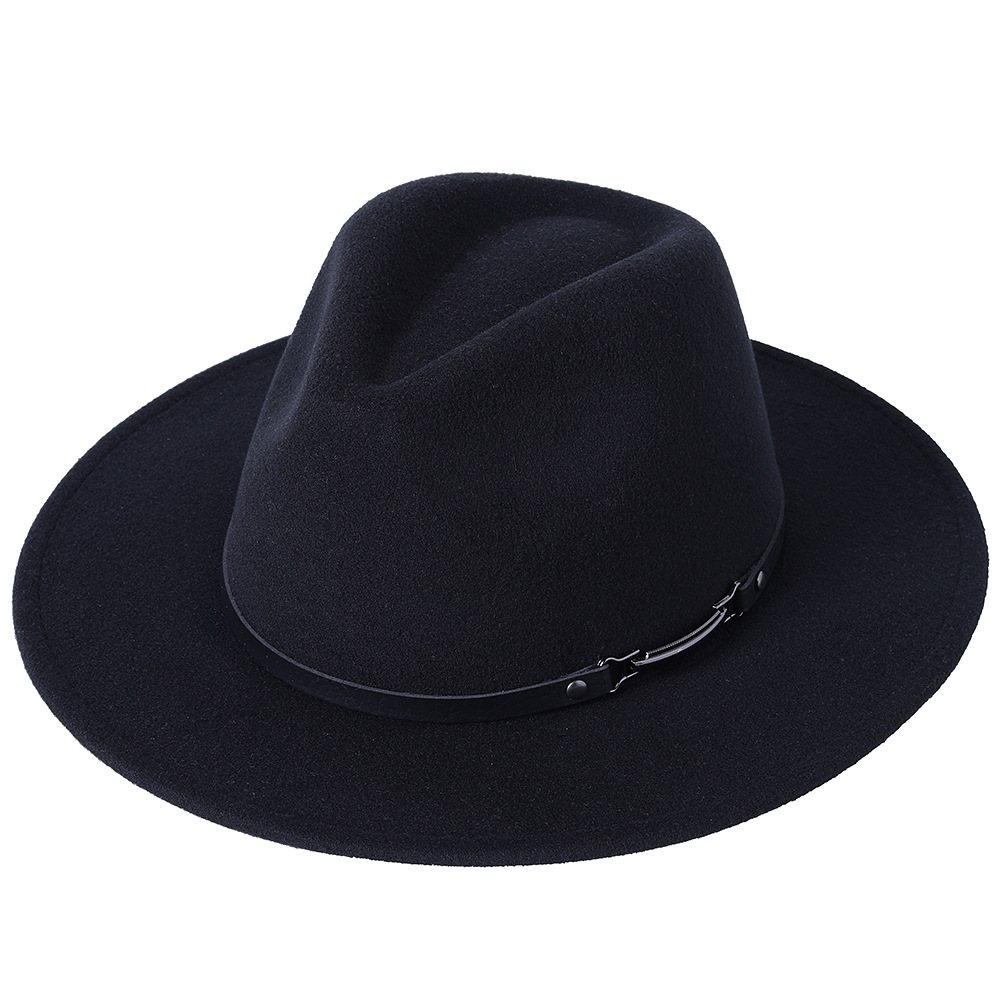 Brzoskwiniowe serce kapelusz Fedora damski łańcuszek duży kapelusz jesienno-zimowy Unisex kościół Panama kapelusz nowy Jazz filcowy kapelusz hurtowo: 02