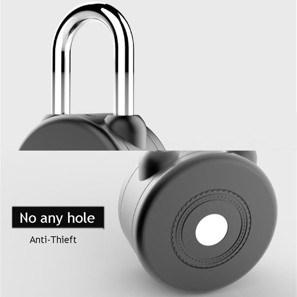 Bluetooth Phone APP Smart mini portable lock, electronic keyless outdoor mini padlock for doors Bags and Luggage etc