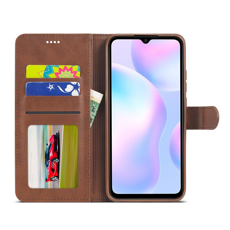 Capa tipo carteira para redmi 9a, capa de couro tipo carteira para xiaomi redmi 9a e redmi9a