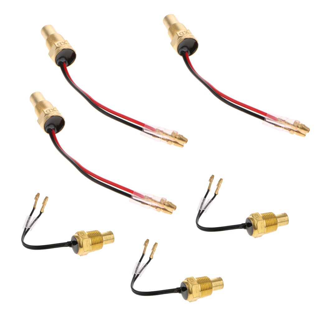 12V-24V Car Truck Water Temp Temperature Sensor 10+17mm 6pcs