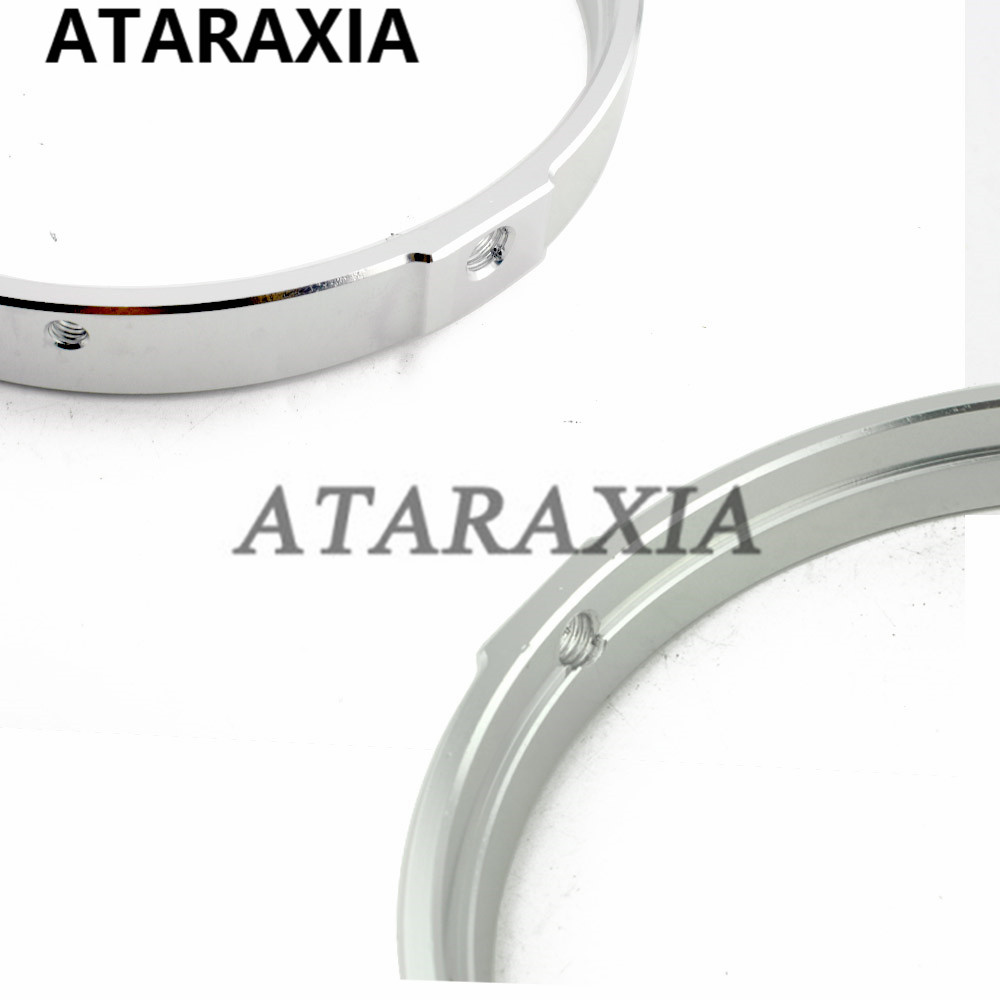 Adaptador de faro para motocicleta de 5,75 ", anillo de montaje para faro, embellecedor de faros LED, accesorios para motocicleta, soporte para faro